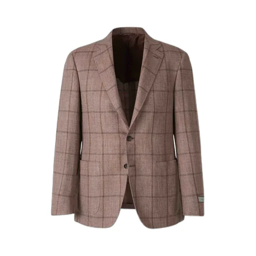 Textured Check Pattern Jacket