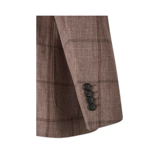 Textured Check Pattern Jacket