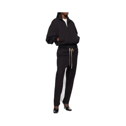 Drawstring Straight-Leg Trousers