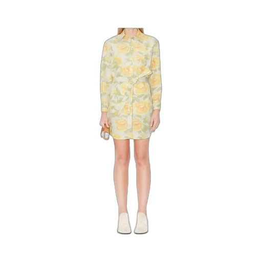 Kenzo Peonies' Kimono Sleeved Shirt Dress