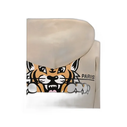 Kenzo Happy Tiger Cropped Zip-Up Hoodie