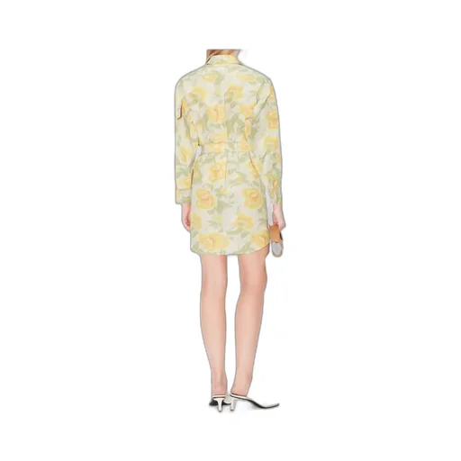 Kenzo Peonies' Kimono Sleeved Shirt Dress