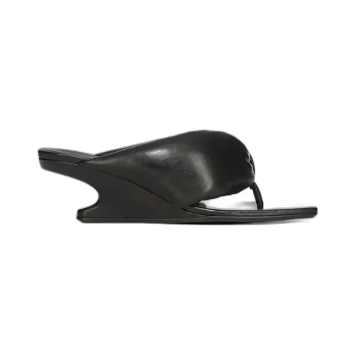 Rick Owens Square-Toe Thong Sandals