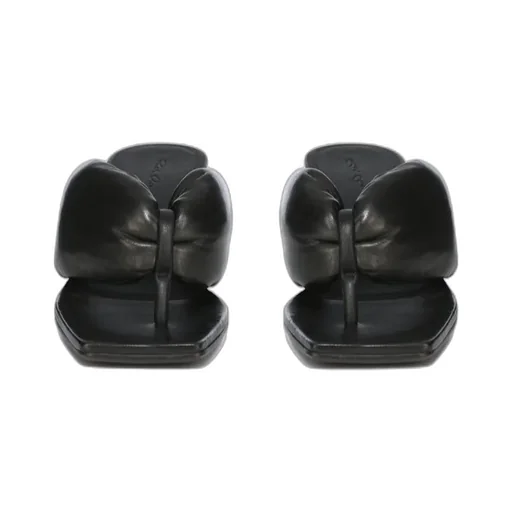 Rick Owens Square-Toe Thong Sandals