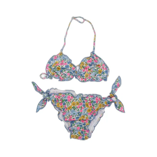 Ruffled Floral Bikini