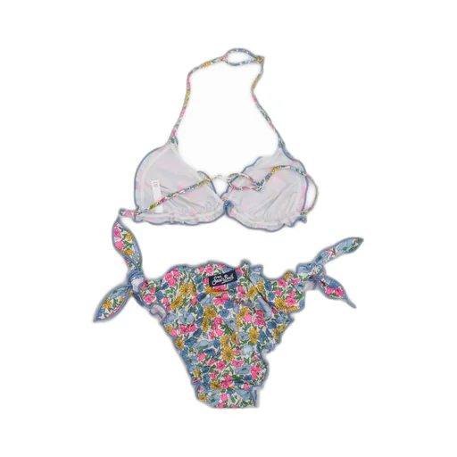 Ruffled Floral Bikini