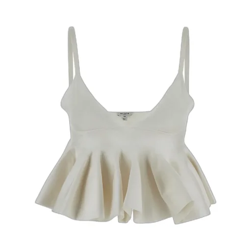 AlaÏA Godet Knitted Bra Top