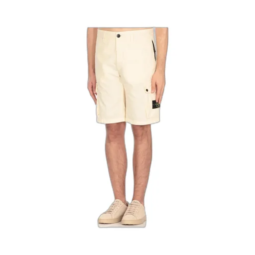 Stone Island Compass Patch Bermuda Shorts
