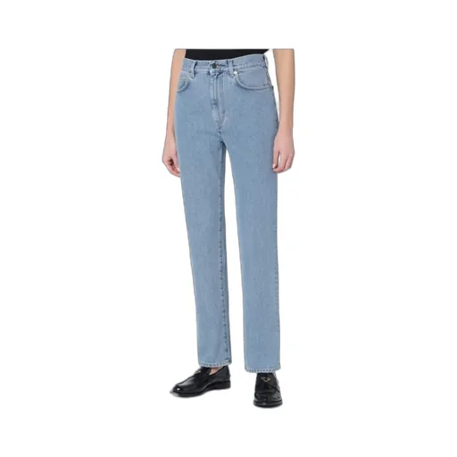 Loulou Studio Organic Denim Straight-Leg Jeans