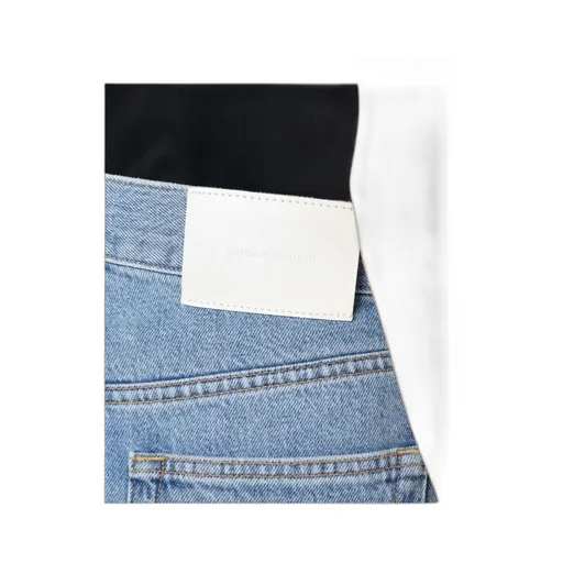 Loulou Studio Organic Denim Straight-Leg Jeans