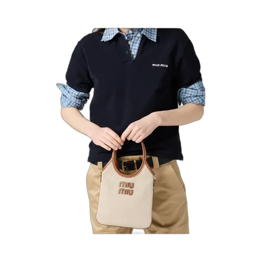 Ivy Canvas And Leather Bag