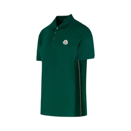 Stripe-Detail Piqué Polo Shirt
