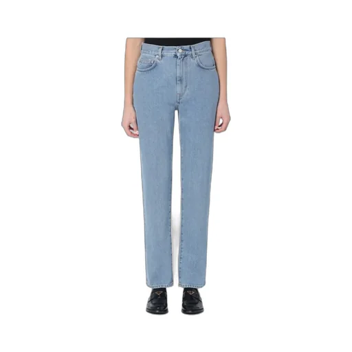 Loulou Studio Organic Denim Straight-Leg Jeans