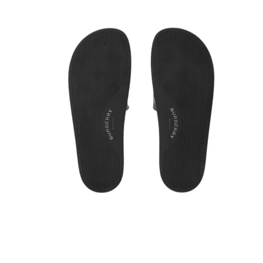 Burberry Checked Slip-On Slides
