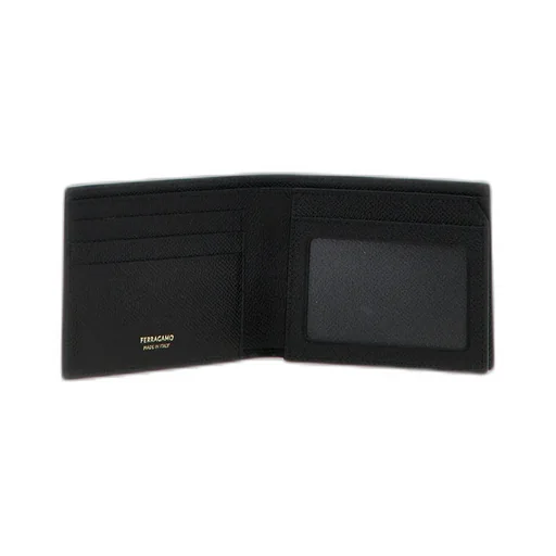 Ferragamo Gancini Plaque Wallet Card Holder Set