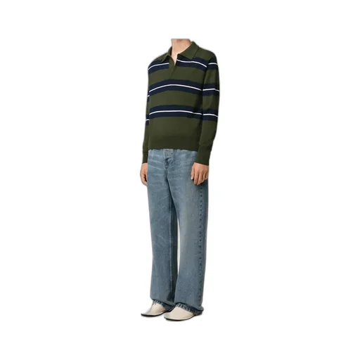Ami Tonal Striped Polo