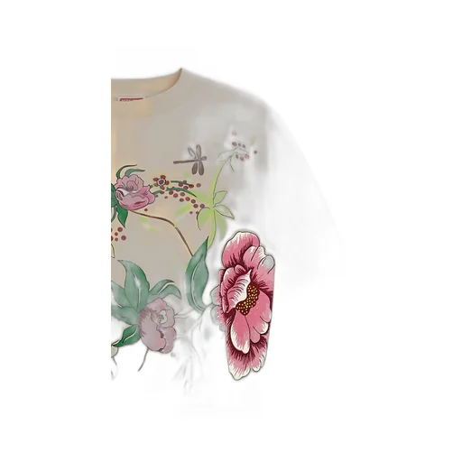 Kenzo Peonies Crewneck Mini Dress