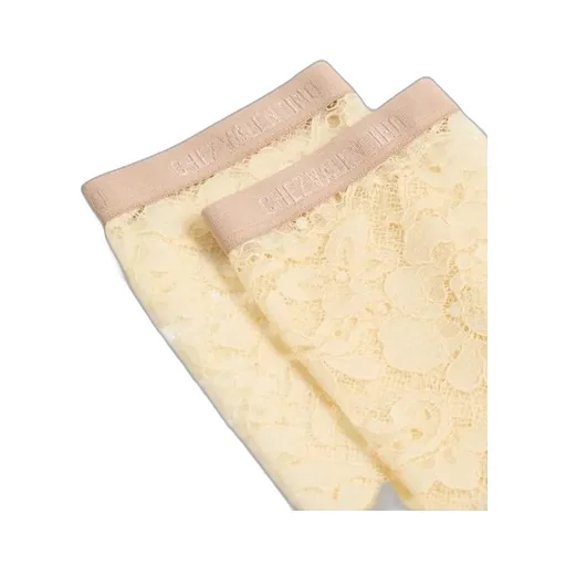 Valentino Logo Band Lace Detailed Socks