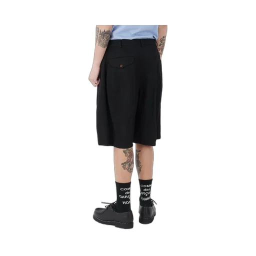 Black Comme Des GarÇOns Wide Leg Shorts