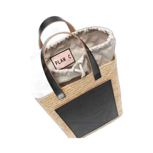 Pili And Bianca Straw Tote Bag