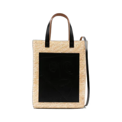 Pili And Bianca Straw Tote Bag