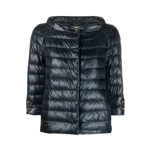 Herno Collarless Quilted Jacket