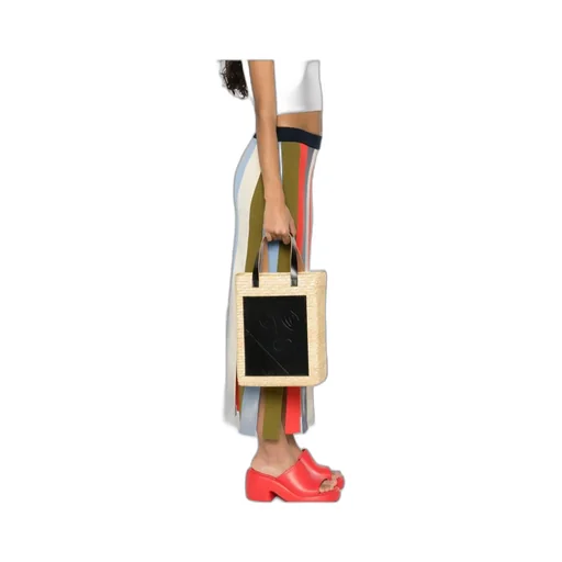 Pili And Bianca Straw Tote Bag