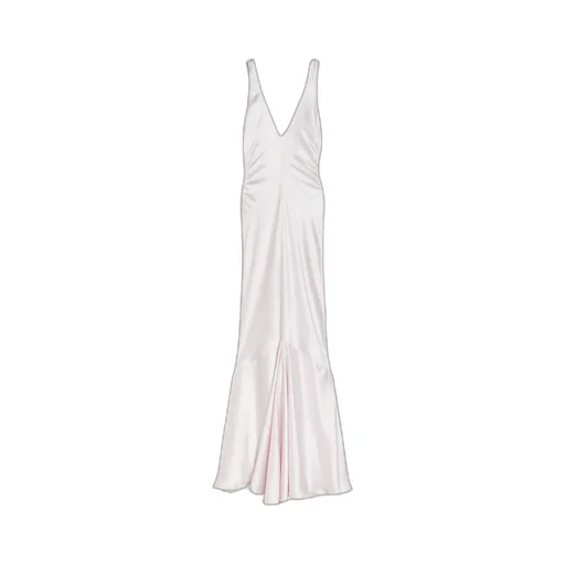 Long Satin Dress