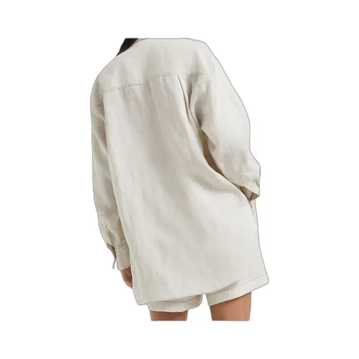 Long-Sleeve Linen Shirt