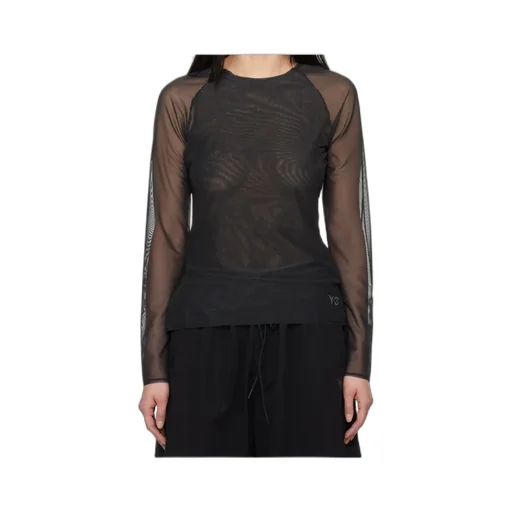 Y-3 Long-Sleeved Mesh Top