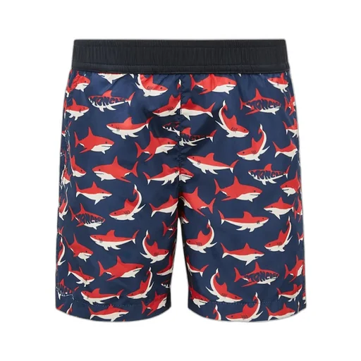 Shark Print Swim Shorts
