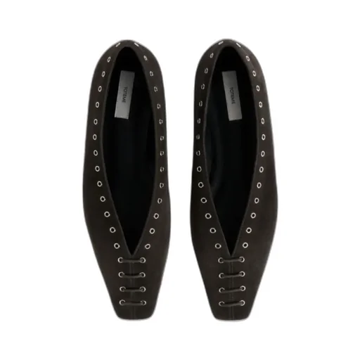 Suede Ballet Flats
