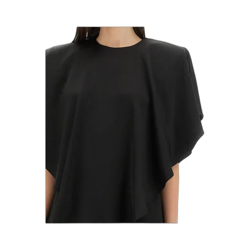 Stella Mccartney Asymmetric Layered Lightweight Satin Blouse