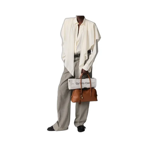 Stella Mccartney Layered Panel Long-Sleeved Semi-Sheer Shirt