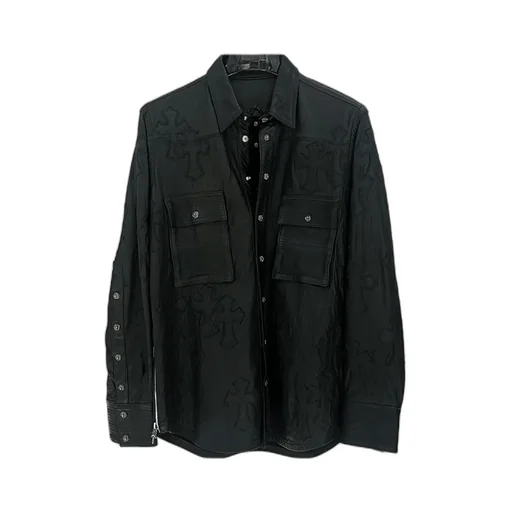 Long Sleeve Leather Jacket