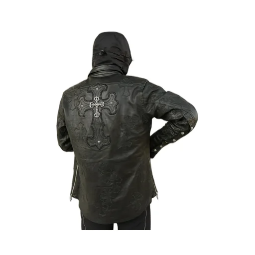 Long Sleeve Leather Jacket