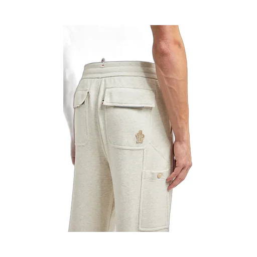 Embossed Logo Cotton Track Pants