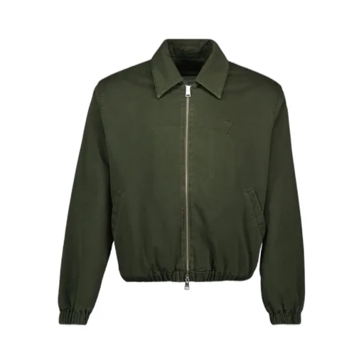Ami Elasticated Hem Zipped Jacket