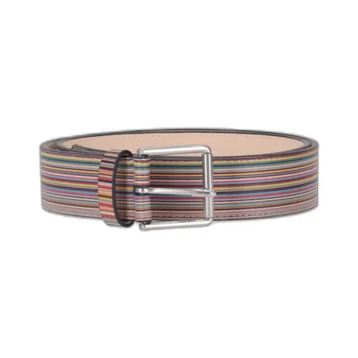 Paul Smith Striped Buckle Belt