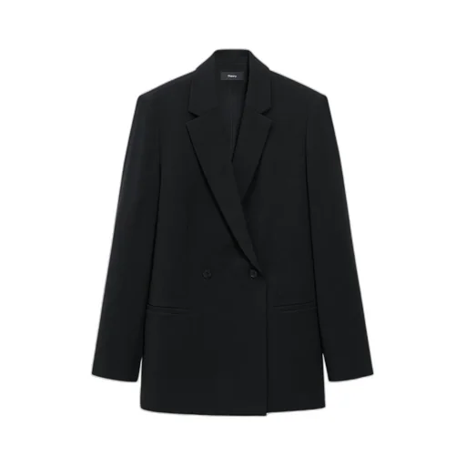 Theory Admiral Crepe Relaxed Double-Breasted Blazer