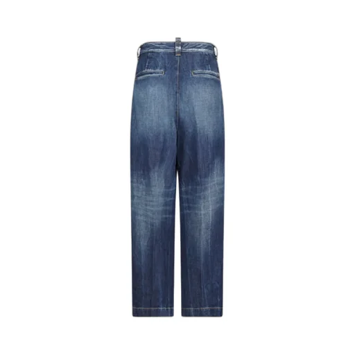 Pleat-Detail Jeans