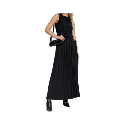 Ami Paris Twill Pleated Maxi Skirt