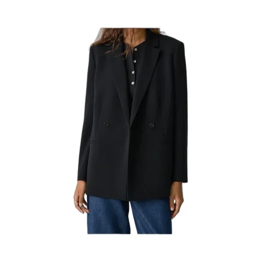 Theory Admiral Crepe Relaxed Double-Breasted Blazer