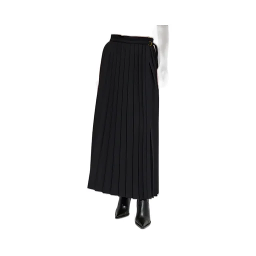 Ami Paris Twill Pleated Maxi Skirt