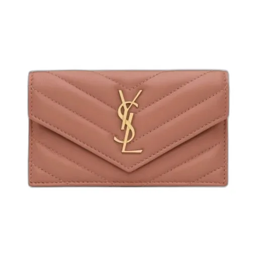 Cassandre Fragments Flap Card Case In Lambskin