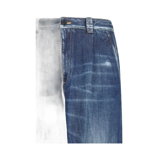 Pleat-Detail Jeans