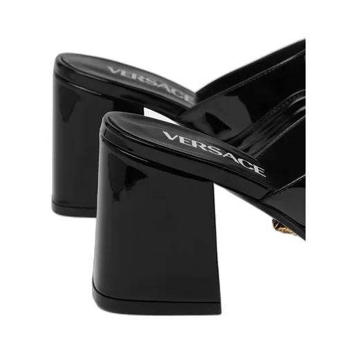 Versace Square-Toe Heeled Sandals