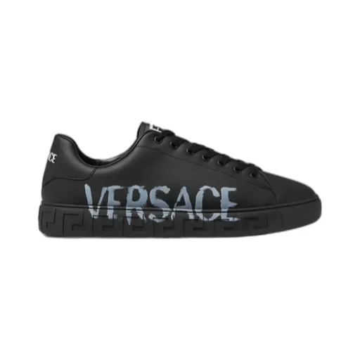 Versace Greca Low Sneakers With Logo Motif