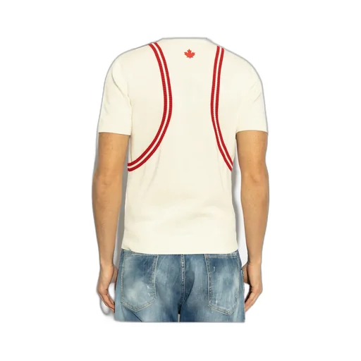 Dsquared2 Logo Printed Short-Sleeved Knitted Jumper