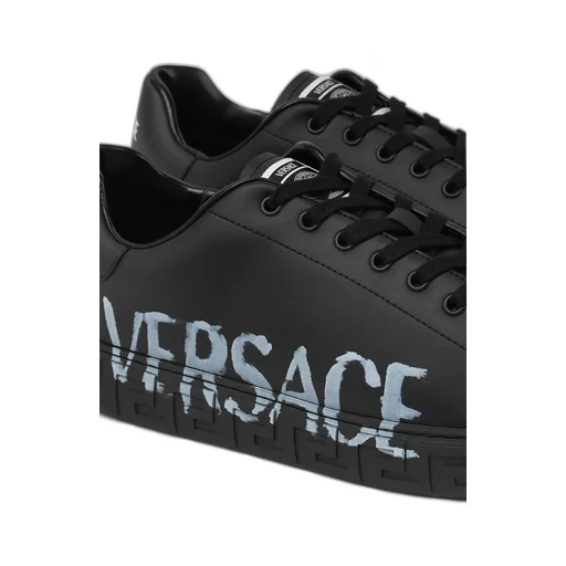 Versace Greca Low Sneakers With Logo Motif